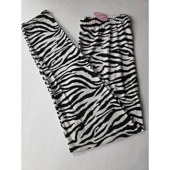 One Size Women Buttery Soft Zebra Leggings - Picture 9 of 10